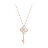 Swarovski Deary Key Pendant, Large, White White Rose gold-plated