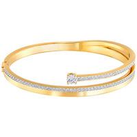 swarovski fresh bangle white gold plated