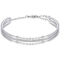 swarovski fine bangle white rhodium plated