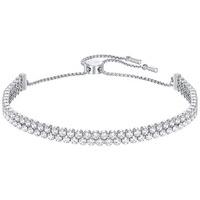 swarovski subtle bracelet white rhodium plated