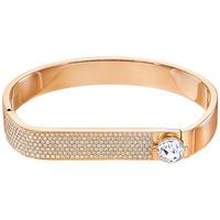 Swarovski Forward Bangle White Rose gold-plated