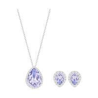 swarovski christie set violet rhodium plated