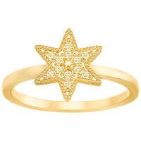 Swarovski Field Star Ring, Gold Tone Brown Gold-plated