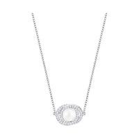 Swarovski Elaborate Pendant, White White Rhodium-plated