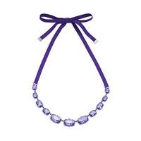 Swarovski Jewel-y McHue-y Large Necklace, purple matt varnish Violet Rhodium-plated