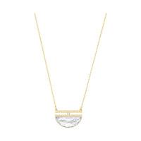 Swarovski Glow Necklace, Small, White White Gold-plated