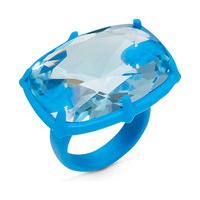 swarovski jewel y mchue y cocktail ring light blue matt varnish aqua r ...