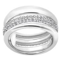 Swarovski Exact Ring White Rhodium-plated