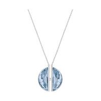 Swarovski Glow Pendant, Blue Teal Rhodium-plated