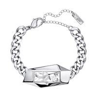 Swarovski Jean Paul Gaultier for Atelier Swarovski, Reverse Bracelet White Rhodium-plated