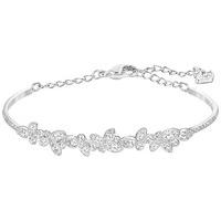 swarovski diapason bangle white rhodium plated