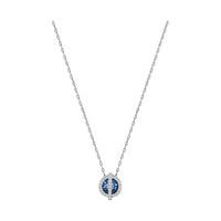 Swarovski Favor Necklace Teal Rhodium-plated