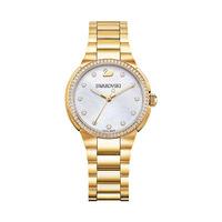 Swarovski City Mini Watch, Mother-of-Pearl White Gold-plated