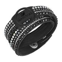 swarovski slake deluxe activity crystal bracelet carrier black stainle ...