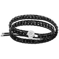 Swarovski Tomboy Beads Bracelet Black Stainless steel