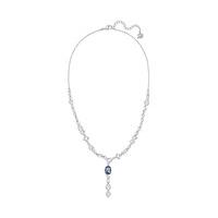 Swarovski Formidable Small Necklace Teal Rhodium-plated