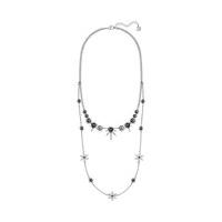 swarovski fantastic necklace dark multi rhodium plated