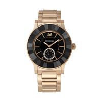 Swarovski Octea Classica Black Rose Gold Tone Bracelet Watch Rose gold-plated