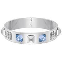 Swarovski Glance Bangle, Blue Blue Stainless steel