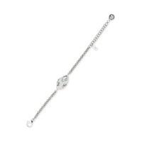 Swarovski Moselle Single Chain Bracelet, palladium plating White Rhodium-plated