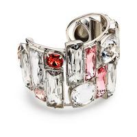 swarovski nile cuff palladium plating pink rhodium plated