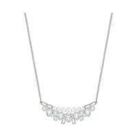 swarovski festivity small necklace light multi rhodium plated