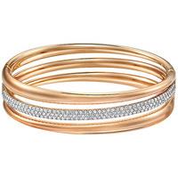 Swarovski Exact Bangle White Rose gold-plated