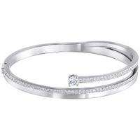 swarovski fresh bangle white rhodium plated