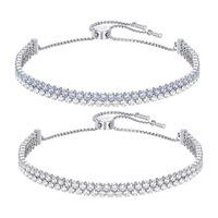 Swarovski Subtle Bracelet Set White