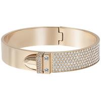 swarovski distinct bangle white rose gold plated