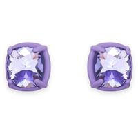 swarovski jewel y mchue y small pierced earrings purple matt varnish v ...