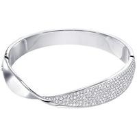 swarovski freedom bangle white rhodium plated