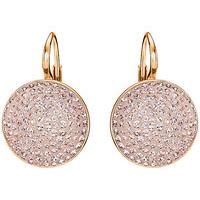 Swarovski Fun Pierced Earrings Pink Rose gold-plated