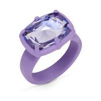 swarovski jewel y mchue y small ring purple matt varnish violet rhodiu ...