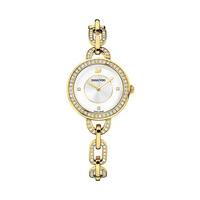 swarovski aila yellow gold tone bracelet watch white gold plated