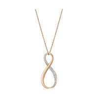 swarovski exist pendant white rose gold plated