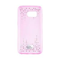 Swarovski Crystal Rain Smartphone Case with Bumper, Galaxy® S7, Pink Stainless steel