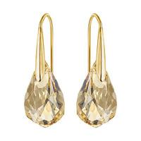 Swarovski Energic Pierced Earrings Brown Gold-plated