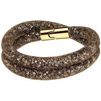 Swarovski Stardust Brown Bracelet Brown Gold-plated