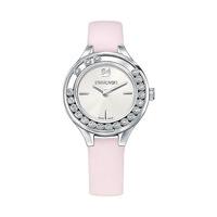 swarovski lovely crystals mini watch pink white stainless steel