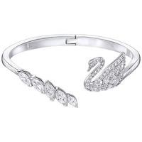 Swarovski Swan Lake Bangle White Rhodium-plated