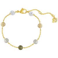 swarovski blow bracelet dark multi gold plated