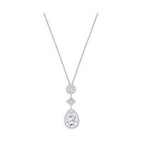 Swarovski Folk Pendant White Rhodium-plated