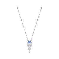 Swarovski Funk Necklace Blue Rhodium-plated