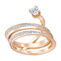 swarovski fresh ring white rose gold plated