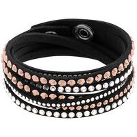 swarovski slake deluxe black bracelet pink