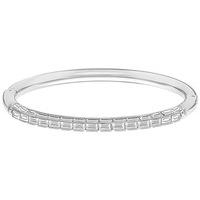 Swarovski Domino Bangle White Rhodium-plated