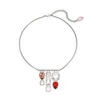 Swarovski Nile Pendant, palladium plating Pink Rhodium-plated