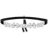 swarovski garance choker white light multi rhodium plated