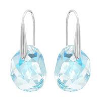 Swarovski Galet Pierced Earrings Olive Rhodium-plated